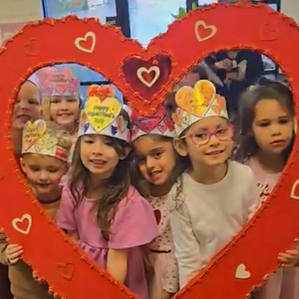 Valentine's Day activities at Curious Kids
